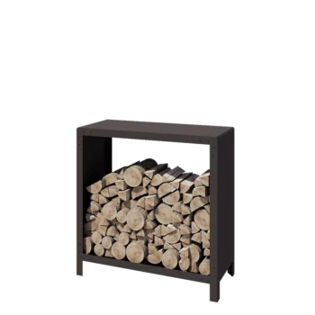 Stalowa drewutnia - Indiana - 100 x 40 x 100 cm - RAL7016 matowy (szary antracyt)