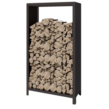 Stalowa drewutnia - Indiana - 100 x 40 x 180 cm - RAL7016 matowy (szary antracyt)