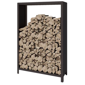 Stalowa drewutnia - Indiana - 120 x 40 x 180 cm - RAL7016 matowy (szary antracyt)