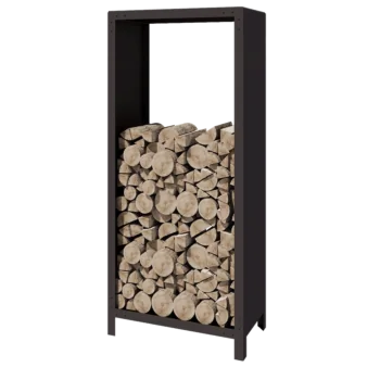 Stalowa drewutnia - Indiana - 80 x 40 x 180 cm - RAL7016 matowy (szary antracyt)