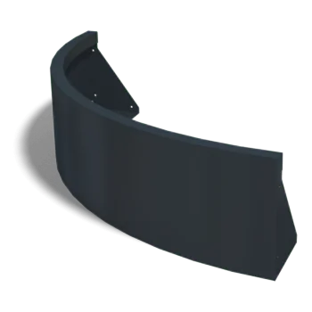 Stalowy mur oporowy - Łuk zewnętrzny - 100 x 100 x 30 cm