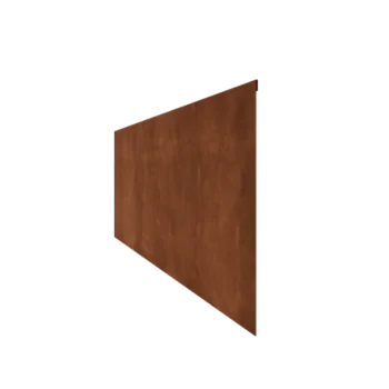 Obrzeże trawnikowe ze stali corten - Zagięte - Wysokość 45 cm - 240 cm