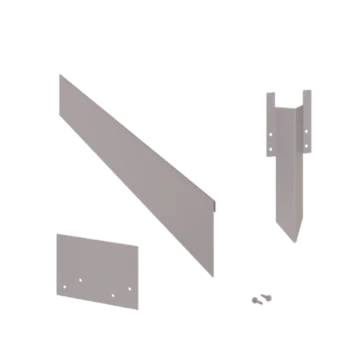 Obrzeże trawnikowe ze stali ocynkowanej - Zagięte - Wysokość 13 cm - Kompletny zestaw 15 metr