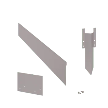 Obrzeże trawnikowe ze stali ocynkowanej - Zagięte - Wysokość 13 cm - Kompletny zestaw 24 metr