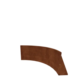 Mur oporowy ze stali corten - Łuk wewnętrzny - 100 x 100 x 50 cm