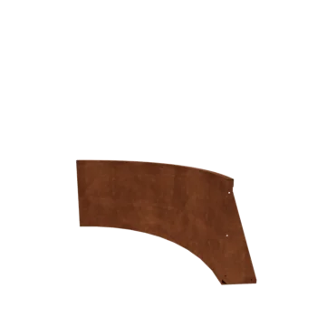 Mur oporowy ze stali corten - Łuk wewnętrzny - 100 x 100 x 60 cm