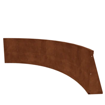 Mur oporowy ze stali corten - Łuk wewnętrzny - 150 x 150 x 60 cm
