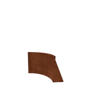 Mur oporowy ze stali corten - Łuk wewnętrzny - 50 x 50 x 50 cm