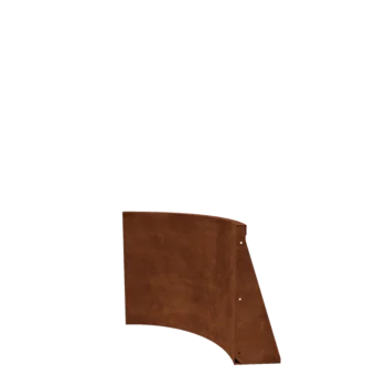 Mur oporowy ze stali corten - Łuk wewnętrzny - 50 x 50 x 60 cm