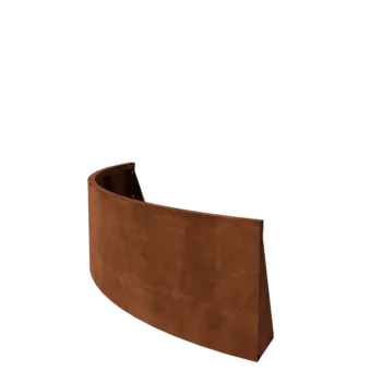 Mur oporowy ze stali corten - Łuk zewnętrzny - 150 x 150 x 50 cm