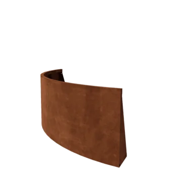 Mur oporowy ze stali corten - Łuk zewnętrzny - 150 x 150 x 60 cm