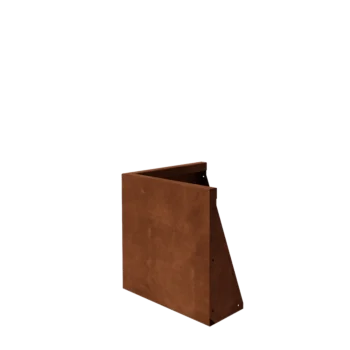 Mur oporowy ze stali corten - Narożnik zewnętrzny - 50 x 50 x 50 cm