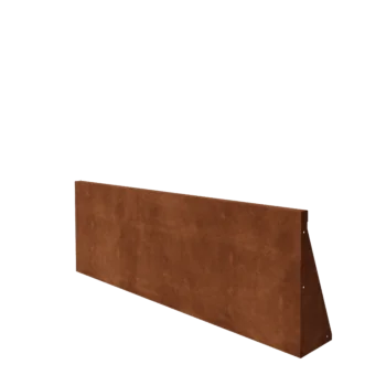 Mur oporowy ze stali corten - Proste - 150 x 50 cm