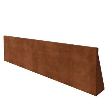 Mur oporowy ze stali corten - Proste - 200 x 50 cm