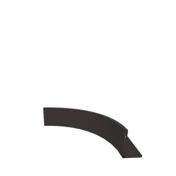 Stalowy mur oporowy - Łuk wewnętrzny - 100 x 100 x 30 cm - Inny kolor RAL