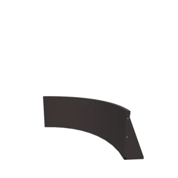 Stalowy mur oporowy - Łuk wewnętrzny - 100 x 100 x 50 cm - RAL7016 matowy (szary antracyt)