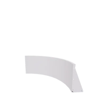 Stalowy mur oporowy - Łuk zewnętrzny - 100 x 100 x 50 cm - RAL9010 matowy (biały)