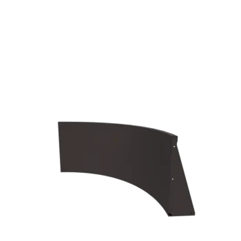 Stalowy mur oporowy - Łuk wewnętrzny - 100 x 100 x 60 cm - RAL7016 matowy (szary antracyt)