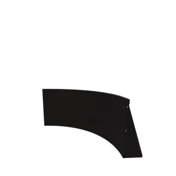 Stalowy mur oporowy - Łuk wewnętrzny - 100 x 100 x 60 cm - RAL9005 matowy (czarny)