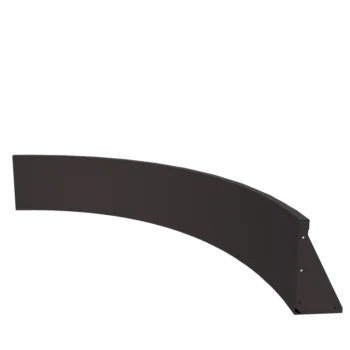 Stalowy mur oporowy - Łuk wewnętrzny - 150 x 150 x 40 cm - Inny kolor RAL