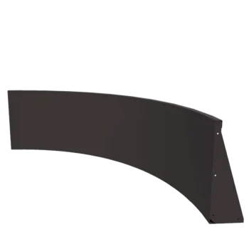 Stalowy mur oporowy - Łuk wewnętrzny - 150 x 150 x 60 cm - RAL7016 matowy (szary antracyt)