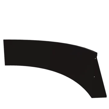 Stalowy mur oporowy - Łuk wewnętrzny - 150 x 150 x 60 cm - RAL9005 matowy (czarny)