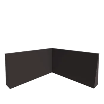 Stalowy mur oporowy - Narożnik wewnętrzny - 100 x 100 x 60 cm - Inny kolor RAL