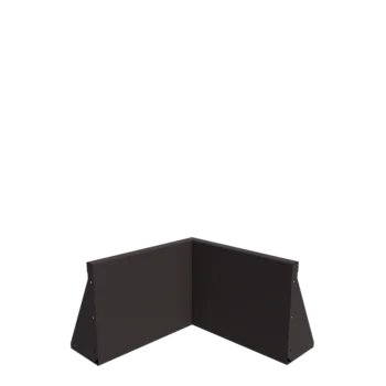 Stalowy mur oporowy - Narożnik wewnętrzny - 50 x 50 x 40 cm - Inny kolor RAL