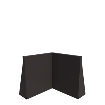 Stalowy mur oporowy - Narożnik wewnętrzny - 50 x 50 x 60 cm - RAL7016 matowy (szary antracyt)
