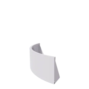 Stalowy mur oporowy - Łuk zewnętrzny - 100 x 100 x 40 cm - RAL9010 matowy (biały)