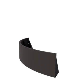 Stalowy mur oporowy - Łuk zewnętrzny - 150 x 150 x 40 cm - RAL7016 matowy (szary antracyt)
