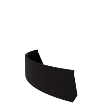 Stalowy mur oporowy - Łuk zewnętrzny - 150 x 150 x 40 cm - RAL9005 matowy (czarny)