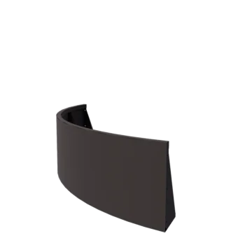 Stalowy mur oporowy - Łuk zewnętrzny - 150 x 150 x 50 cm - RAL7016 matowy (szary antracyt)