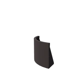 Stalowy mur oporowy - Łuk zewnętrzny - 50 x 50 x 40 cm - RAL7016 matowy (szary antracyt)