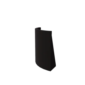 Stalowy mur oporowy - Łuk zewnętrzny - 50 x 50 x 60 cm - RAL9005 matowy (czarny)