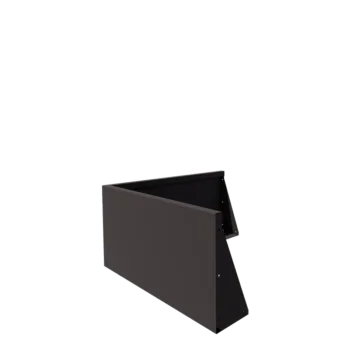 Stalowy mur oporowy - Narożnik zewnętrzny - 100 x 100 x 50 cm - Inny kolor RAL