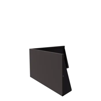 Stalowy mur oporowy - Narożnik zewnętrzny - 100 x 100 x 60 cm - Inny kolor RAL