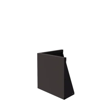 Stalowy mur oporowy - Narożnik zewnętrzny - 50 x 50 x 50 cm - RAL7016 matowy (szary antracyt)