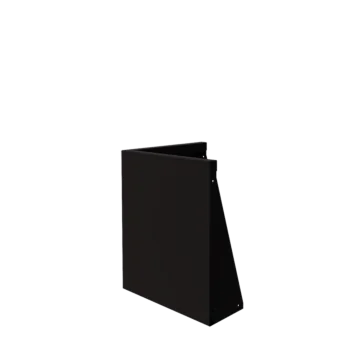 Stalowy mur oporowy - Narożnik zewnętrzny - 50 x 50 x 60 cm - RAL9005 matowy (czarny)
