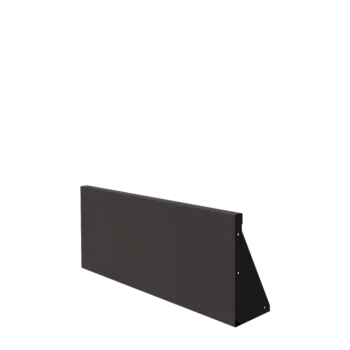 Stalowy mur oporowy - Proste - 100 x 40 cm - Inny kolor RAL