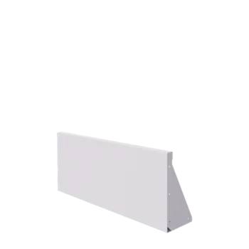 Stalowy mur oporowy - Proste - 100 x 40 cm - RAL9010 matowy (biały)