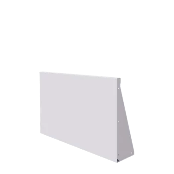 Stalowy mur oporowy - Proste - 100 x 60 cm - RAL9010 matowy (biały)