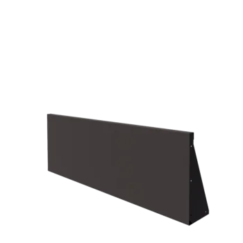 Stalowy mur oporowy - Proste - 150 x 50 cm - RAL7016 matowy (szary antracyt)