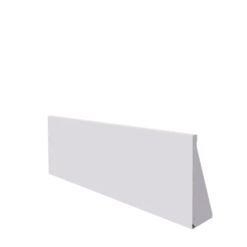Stalowy mur oporowy - Proste - 150 x 50 cm - RAL9010 matowy (biały)
