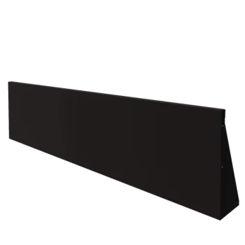 Stalowy mur oporowy - Proste - 200 x 50 cm - RAL9005 matowy (czarny)