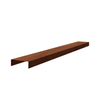 Profil przejściowy ze stali corten - 5 x 15 x 5 cm - 240 cm