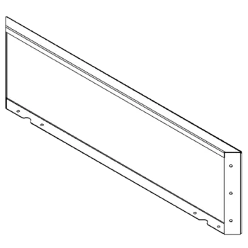 Stalowa donica - Panel - 30 x 100 cm - RAL7016 matowy (szary antracyt)