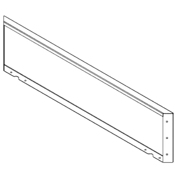Stalowa donica - Panel - 30 x 120 cm - RAL9005 matowy (czarny)