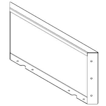 Stalowa donica - Panel - 30 x 60 cm - RAL7016 matowy (szary antracyt)