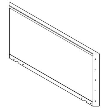Stalowa donica - Panel - 50 x 100 cm - RAL9010 matowy (biały)